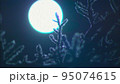 冬の満月（樹氷） 95074615