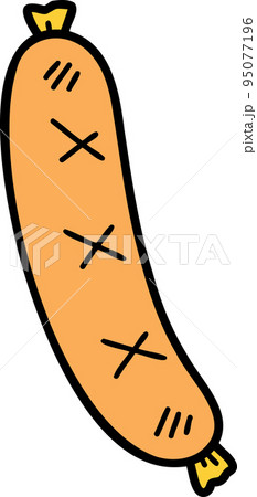 Hand Drawn delicious sausage illustration Hand Drawn delicious sausage illustration 95077196