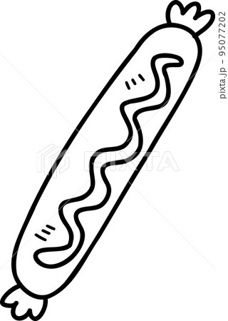 Hand Drawn delicious sausage illustration 95077202