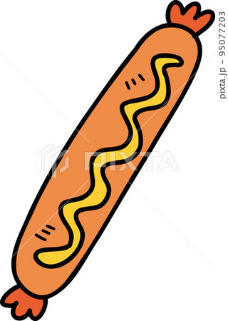Hand Drawn delicious sausage illustration 95077203