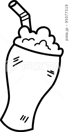 Hand Drawn soft drink glass illustration Hand Drawn soft drink glass illustration 95077319