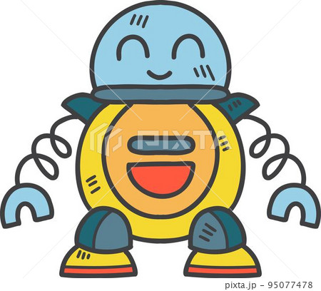 Hand Drawn robot toy for kids illustration 12665160 PNG