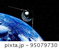 The first artificial satellite of the Earth. Solar system, space. 95079730