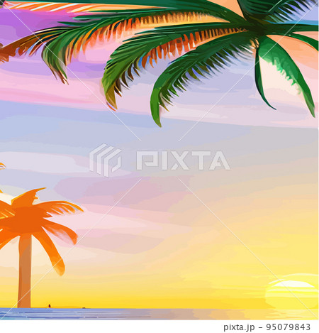 Exotic plant, palm trees and leaves isolated sketches Stock Vector Image &  Art - Alamy