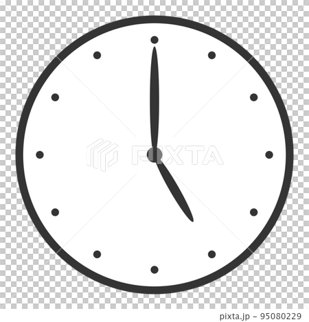 不帶字母的時鐘 5:00（正面）-0 95080229