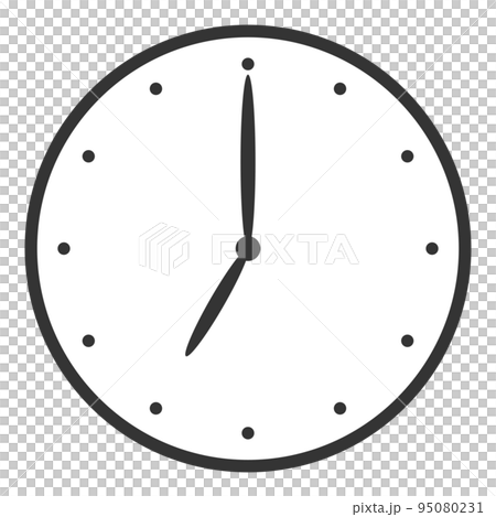 沒有字母的時鐘 7:00（正面）-0 95080231