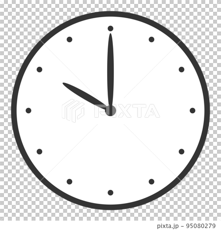 文字なしの時計10時00分(正面)-0 文字なしの時計10時00分(正面)-0 95080279