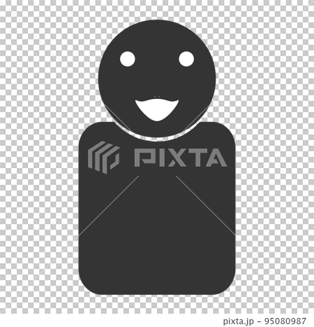 黑色人影(微笑/表情2) 黑色人影(微笑/表情2) 95080987