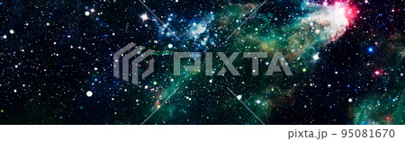 High quality space background. explosion supernova. Bright Star Nebula. Distant galaxy. Abstract image. Elements of this image furnished by NASA. 95081670