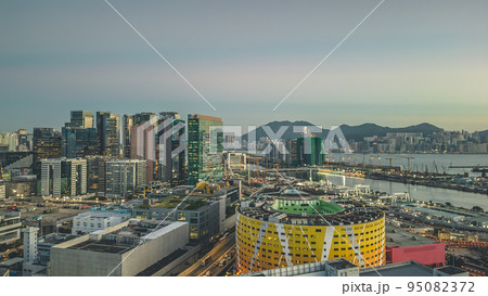 the cityscape of Kowloon Bay, Hong Kong 3 may 2021 the cityscape of Kowloon Bay, Hong Kong 3 may 2021 95082372