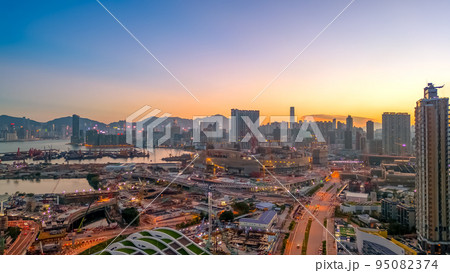 the cityscape of Kowloon Bay, Hong Kong 3 may 2021 the cityscape of Kowloon Bay, Hong Kong 3 may 2021 95082374