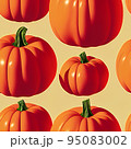 illustrated autumn harvest pumpkin background 95083002