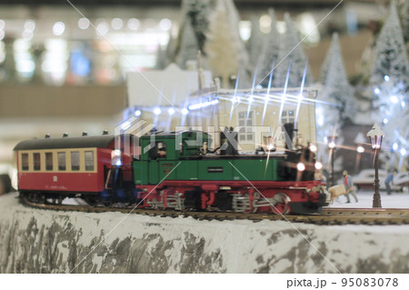 a Holiday model train scene at the mall a Holiday model train scene at the mall 95083078