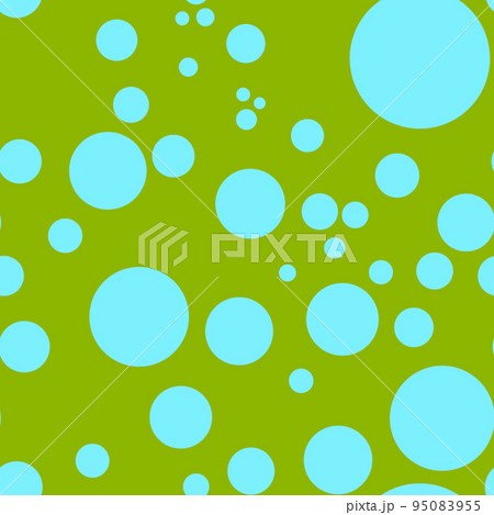 Abstract seamless pattern with colorful turquoise different balls on applegreen Abstract seamless pattern with colorful turquoise different balls on applegreen 95083955