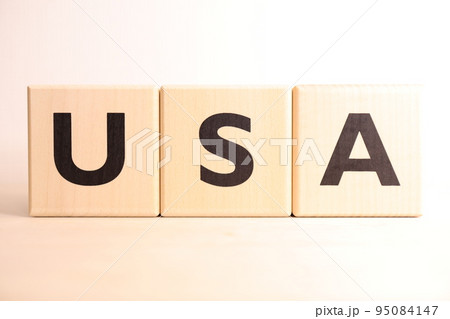 USA（ユーエスエー）のイメージ（文字・アルファベットテキスト） 95084147