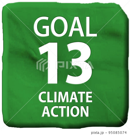 立体クレイアートSDGs目標13アイコン（英語） 95085074