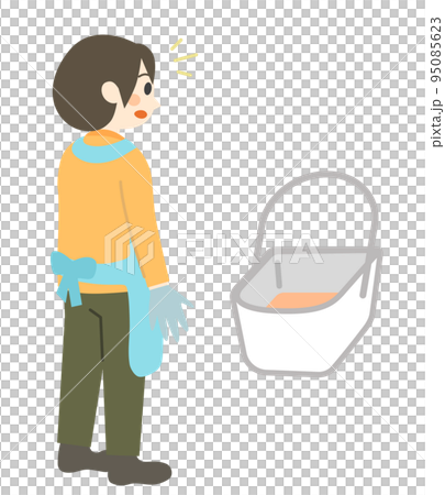 ポータブルトイレの中身が赤みがかっているのに気づいた介護士 95085623