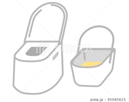 ポータブルトイレと中身 95085625