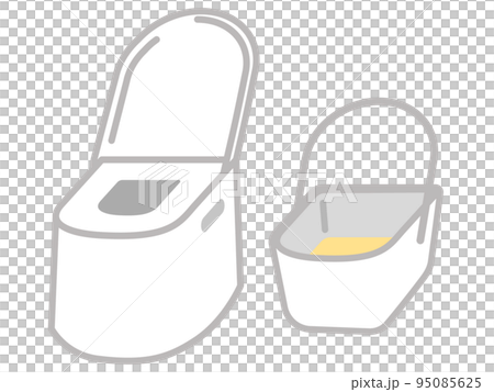 ポータブルトイレと中身 95085625