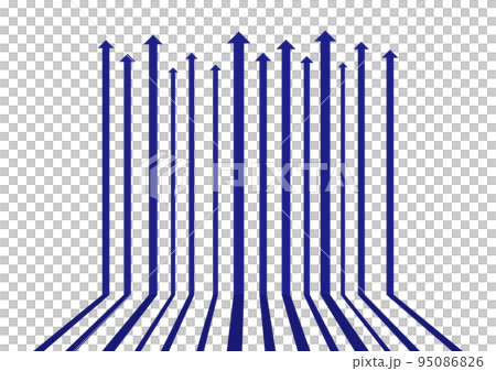 Arrow background rising blue 95086826