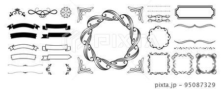 クリスマスのフレーム 95087329