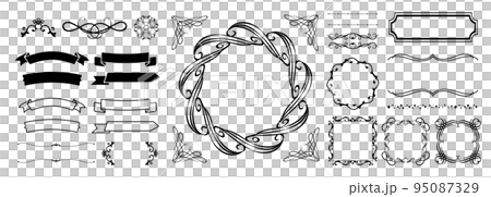 クリスマスのフレーム 95087329