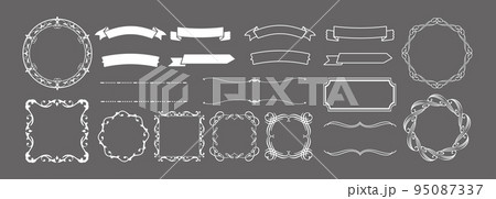 クリスマスのフレーム 95087337