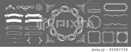 クリスマスのフレーム 95087339