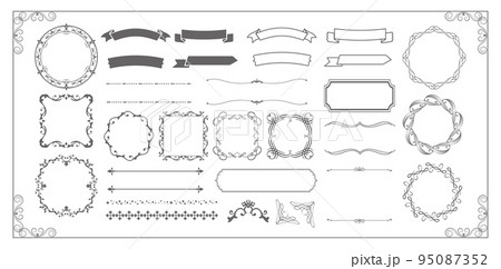 クリスマスのフレーム クリスマスのフレーム 95087352