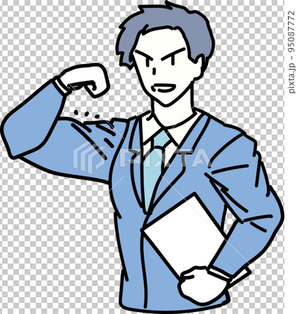 マッチョなビジネスマン 95087772