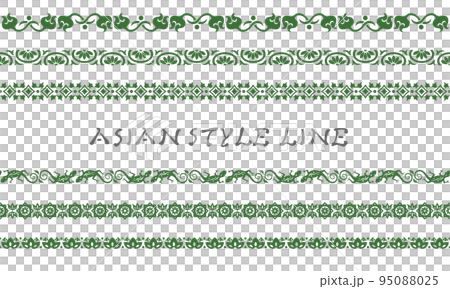 Asian style line 04 (green) Asian style line 04 (green) 95088025