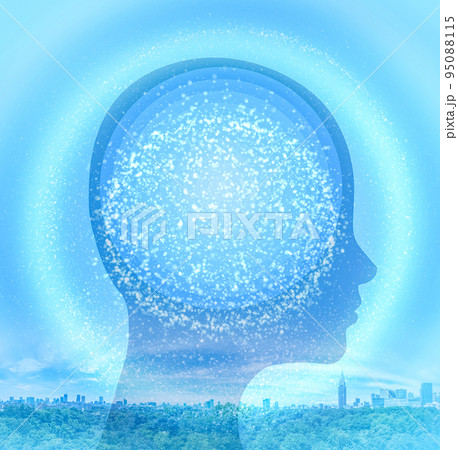 人工知能をイメージしたグラフィックデザイン 人工知能をイメージしたグラフィックデザイン 95088115