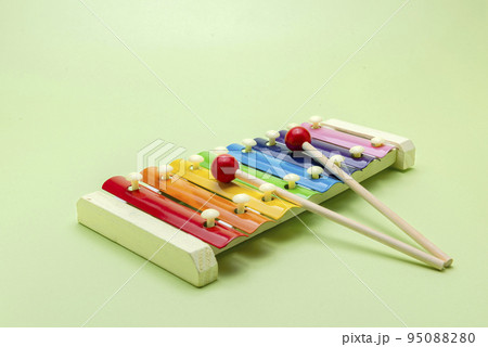 Colorful wooden xylophone toy 95088280
