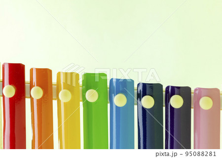 Colorful wooden xylophone toy 95088281