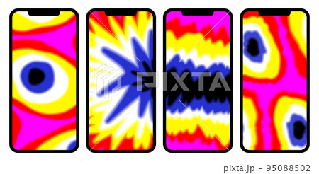 Vector collection of Tie Dye screenshots. Vector collection of Tie Dye screenshots. 95088502
