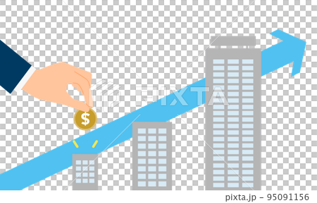 Investment and growing company illustration, vector Investment and growing company illustration, vector 95091156
