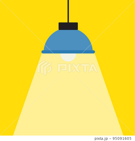 Light glowing. stylized background with modern lamp. vector template 95091605