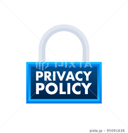 Privacy Policy. Data protection. Cyber Security. Vector stock illustration. 95091636