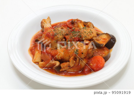 手羽元とナスのトマト煮込み 手羽元とナスのトマト煮込み 95091919