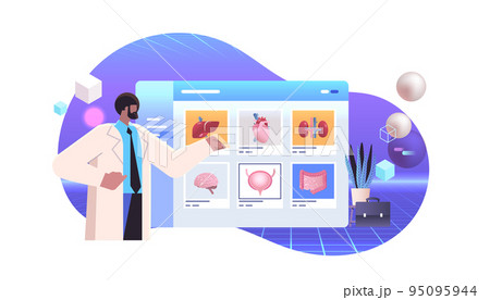 scientist examining anatomical human body internal organs on digital screen anatomy medicine science healthcare scientist examining anatomical human body internal organs on digital screen anatomy medicine science healthcare 95095944