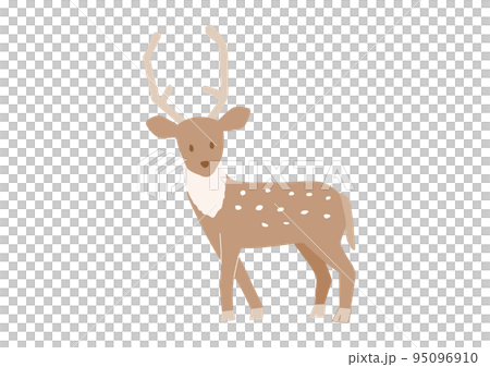 手繪可愛鹿插畫 手繪可愛鹿插畫 95096910
