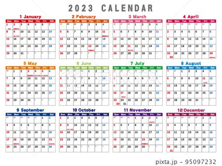 1年カレンダー 2023年版 1年カレンダー 2023年版 95097232