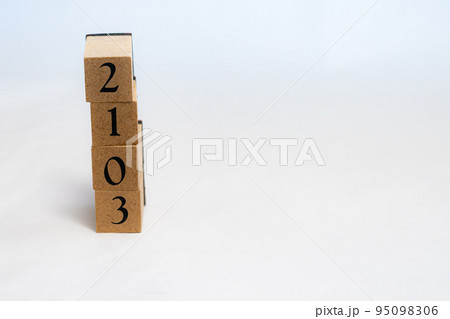 木ブロック　数字　Number　ナンバー　2103 95098306