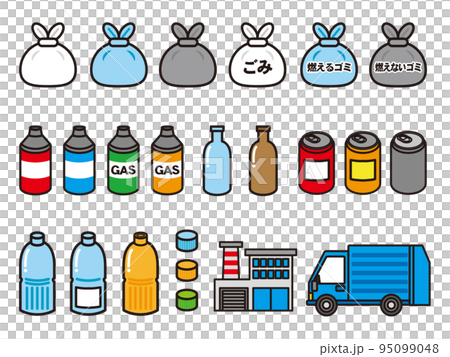 Garbage icon material set _ resource garbage 95099048