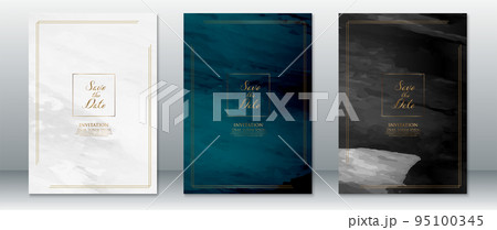 Wedding invitation card template elegant background 95100345
