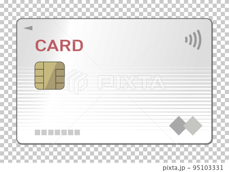 Illustration of a white numberless credit card 95103331