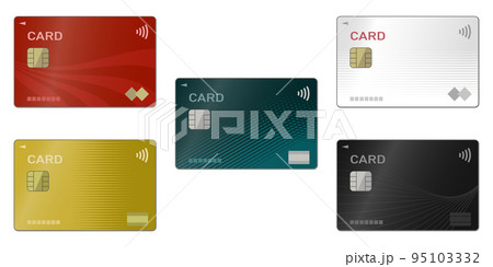 色々なナンバーレスカードのイラスト 色々なナンバーレスカードのイラスト 95103332