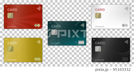 色々なナンバーレスカードのイラスト 色々なナンバーレスカードのイラスト 95103332