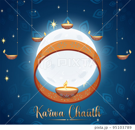 Happy Karva Chauth Poster Design 95103789
