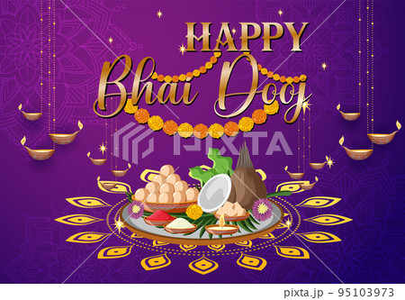 Happy Bhai Dooj Poster Design Happy Bhai Dooj Poster Design 95103973